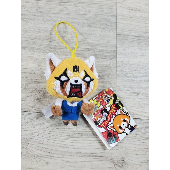 Aggretsuko Red Panda Rage Mascot Mini Christmas Ornament Plush - Picture 1 of 6